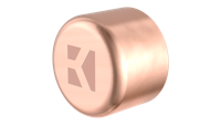 Kirchhoff Koperen eindkap, blank, 28 mm, 1 socket (5301) - 98920500