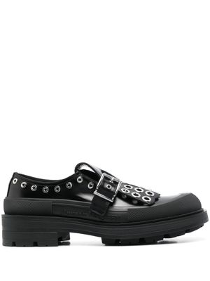Alexander McQueen chaussures à boucles - Noir