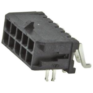 Molex 430451015 Male header, inbouw (standaard) Totaal aantal polen: 10 Rastermaat: 3 mm Inhoud: 1 stuk(s) Tape on Full reel