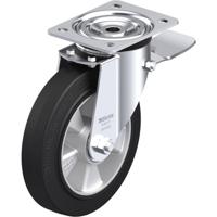 Blickle L-ALEV 200K-ST Zwenkwiel met rem Wieldiameter: 200 mm Draagvermogen (max.): 400 kg 1 stuk(s)