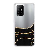Gouden marmer: Oppo A95 5G Transparant Hoesje
