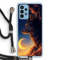 Night Guardian: Samsung Galaxy A52 Transparant Hoesje met koord