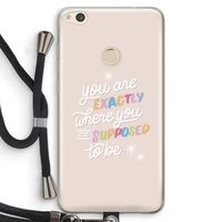 Right Place: Huawei Ascend P8 Lite (2017) Transparant Hoesje met koord