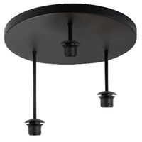 Plafondplaat glas/lampenkap 3 lichts