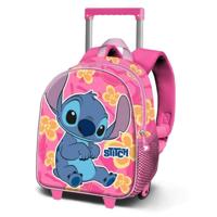 Lilo & Stitch 3D Backpack with Wheels Cute Pink Small