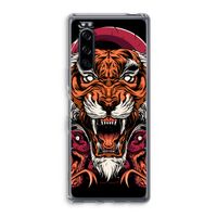 Tiger and Rattlesnakes: Sony Xperia 5 Transparant Hoesje