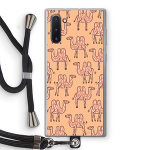 Kameel: Samsung Galaxy Note 10 Transparant Hoesje met koord