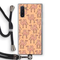 Kameel: Samsung Galaxy Note 10 Transparant Hoesje met koord