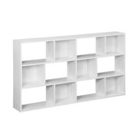 sweeek - Boekenkast met 3 planken en 12 vakken sweeek - Boekenkast met 3 planken en 12 vakken