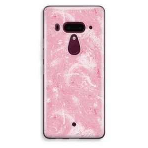 Abstract Painting Pink: HTC U12+ Transparant Hoesje