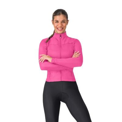 Castelli Sfida 3 fietsshirt lange mouw violet pink dames M