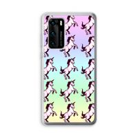Musketon Unicorn: Huawei P40 Transparant Hoesje