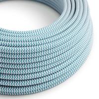 Strijkijzersnoer Turquoise (zigzag) - viscose | 10cm | Creative-Cables | Creative-Cables | Creative-Cables | Creative-Cables | Creative-Cables | | |
