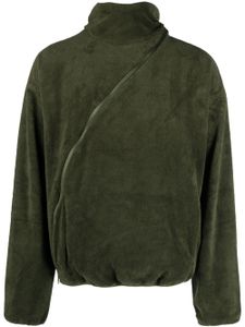 Post Archive Faction hoodie en polaire à zip asymétrique - Vert