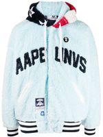 AAPE BY *A BATHING APE® hoodie à logo appliqué - Bleu