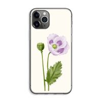 Purple poppy: iPhone 11 Pro Max Transparant Hoesje