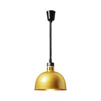 warmtelamp - bleek goud - 29 x 29 x 29.5 cm - Royal Catering - staal - in hoogte verstelbaar