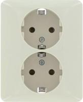 Peha Inbouw stopcontact RA PEHA dubbel creme - 4602016