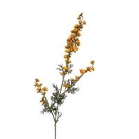 Kunstbloem Delphinum tak 85cm okergeel