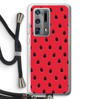 Watermelon: Huawei P40 Pro Plus Transparant Hoesje met koord Watermelon: Huawei P40 Pro Plus Transparant Hoesje met koord