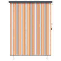 VidaXL Rolgordijn geel en blauw 200 x 250 cm stof en aluminium