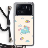 Vliegende eenhoorn: Xiaomi Mi 11 Ultra Transparant Hoesje met koord