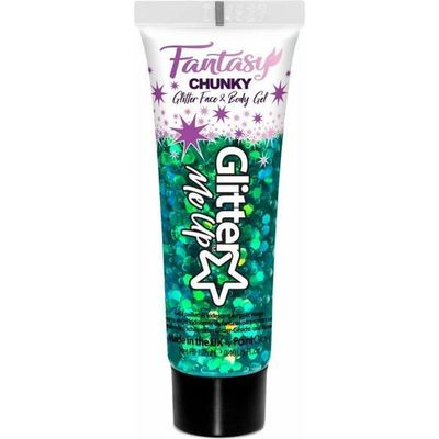 Paintglow Chunky Glittergel voor lichaam en gezicht - zeemeermin groen - 12 ml Paintglow Chunky Glittergel voor lichaam en gezicht - zeemeermin groen - 12 ml