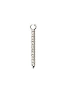 MARIA TASH pendentif Eternity Bar en or blanc 18ct serti de saphirs et de diamants - Argent