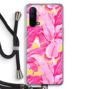 Pink Banana: OnePlus Nord CE 5G Transparant Hoesje met koord