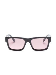 Prada Eyewear lunettes de vue rectangulaires à logo gravé - Noir