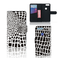 OnePlus 5T Telefoonhoesje met Pasjes Slangenprint - thumbnail