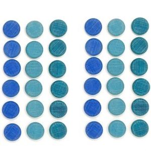 Grapat Little Coins Mandala Houten Munten Blauw 36 Stuks
