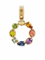 Dolce & Gabbana pendentif Rainbow Alaphabet O en or 18ct orné de pierres variées - thumbnail