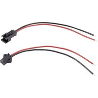 TRU COMPONENTS TC-6649232 Female header met kabel Totaal aantal polen: 2 Rastermaat: 2.50 mm 1 set(s)