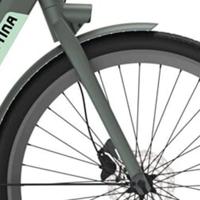 Cortina voorvork e-nite titanic green matt