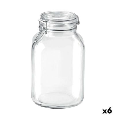 Glazen pot Bormioli Rocco Fido Transparant (6 Stuks)