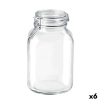 Glazen pot Bormioli Rocco Fido Transparant (6 Stuks)