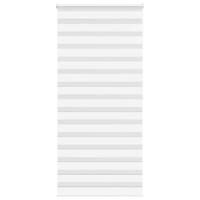 VidaXL Zebra rolgordijn 105x200 cm stofbreedte 100,9cm polyester wit