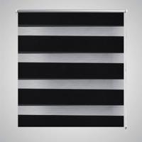 VidaXL Duo rolgordijn 40x100cm zwart