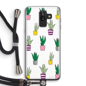 Sanseveria: Samsung Galaxy J8 (2018) Transparant Hoesje met koord