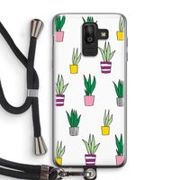 Sanseveria: Samsung Galaxy J8 (2018) Transparant Hoesje met koord