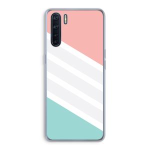 Strepen pastel: Oppo A91 Transparant Hoesje