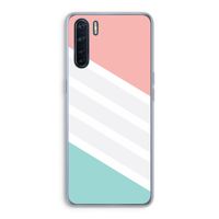 Strepen pastel: Oppo A91 Transparant Hoesje
