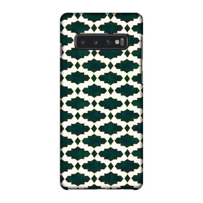 Moroccan tiles: Samsung Galaxy S10 4G Volledig Geprint Hoesje