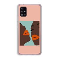 Orange lips: Samsung Galaxy A51 5G Transparant Hoesje