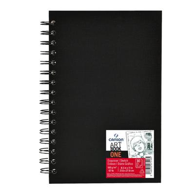 Schetsboek canson art book one 100gr 216x279mm wit