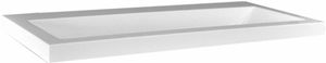 Wastafel 80 cmx36 cm Zonder Kraangat Wit Aqua Splash