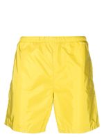 Prada short de bain à plaque logo - Jaune