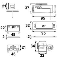 Oplegslot 3016-00-98 wit