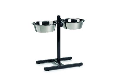 Beeztees Voerbak Standaard RVS Bak 25cm Zwart